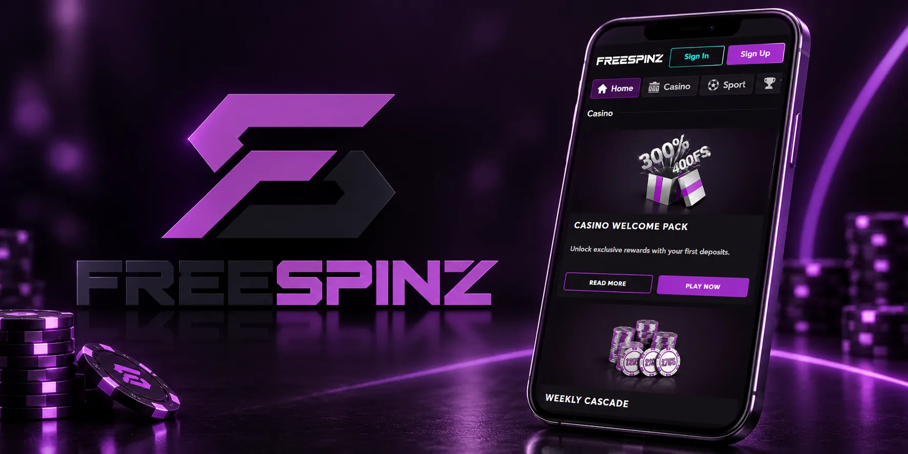 FreeSpinz Casino App Screenshot